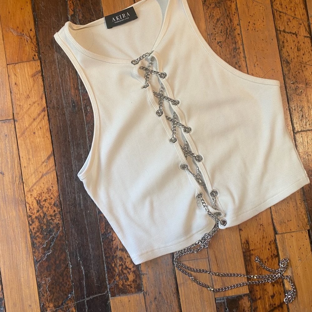 Super cute white Crop Top